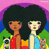 We Love 8 X 8 Print by Naoshi