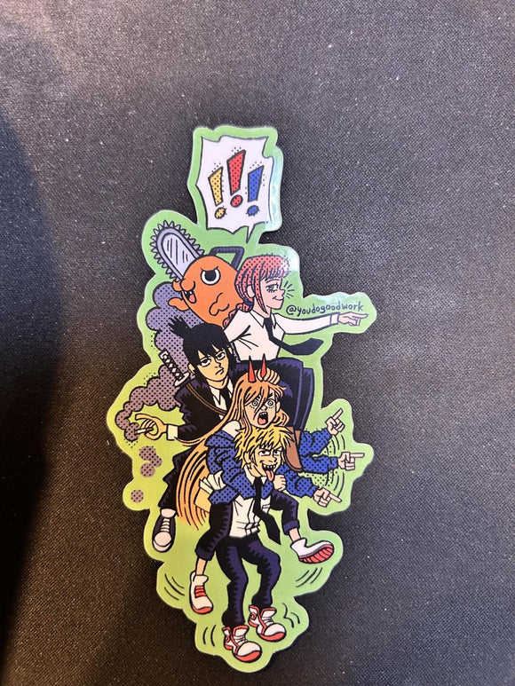 Chainsaw Man sticker by You Do Good Work