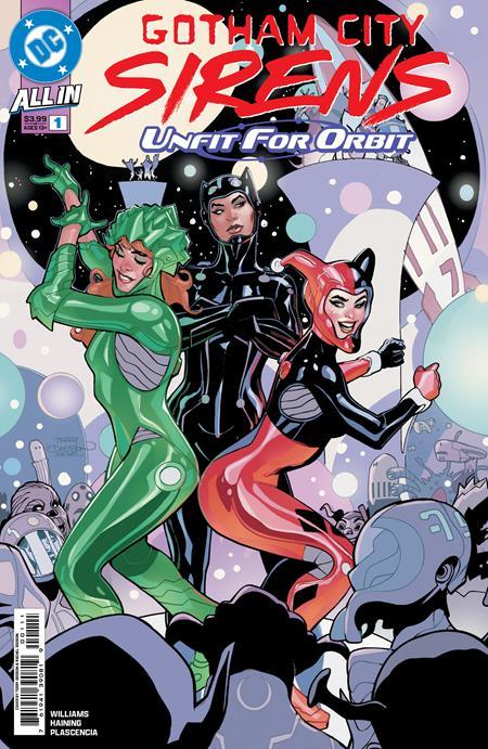 GOTHAM CITY SIRENS UNFIT FOR ORBIT #1 TERRY DODSON AND RACHEL DODSON OF 5