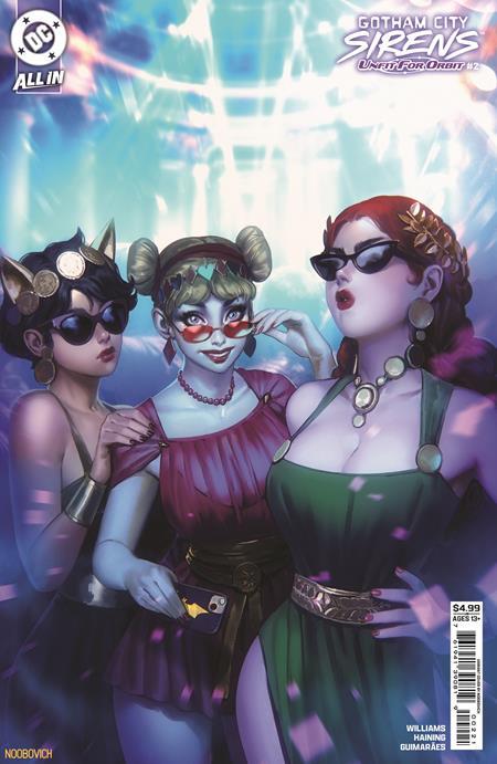 GOTHAM CITY SIRENS UNFIT FOR ORBIT #2 CVR B NOOBOVICH CARD STOCK VAR (OF 5)