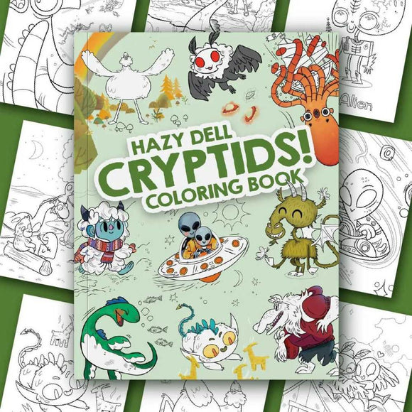 Hazy Dell Cryptids! Coloring Book