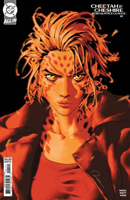 CHEETAH AND CHESHIRE ROB THE JUSTICE LEAGUE #1 CVR B GERALD PAREL CARD STOCK VAR (OF 6)