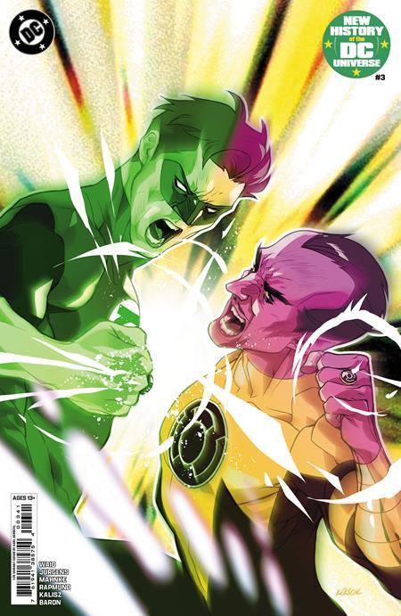 NEW HISTORY OF THE DC UNIVERSE #3 CVR G INC 1:25 KARL KERSCHL CARD STOCK VAR (OF 4)