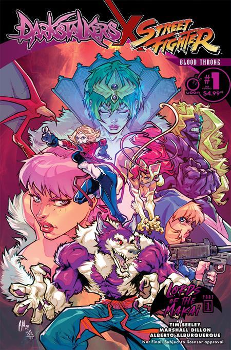 DARKSTALKERS X STREET FIGHTER BLOOD THRONE #1 ONE SHOT 2ND PTG CVR A