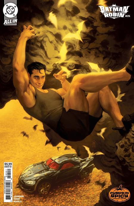 BATMAN AND ROBIN #25 CVR D MIGUEL MERCADO PUMPKIN SPICY CARD STOCK VAR