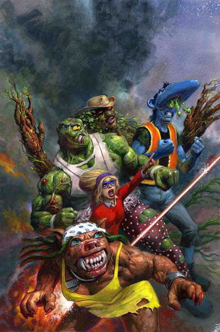 TOXIC AVENGER COMICS #3 CVR C FRED HARPER EXCLUSIVE TRADING CARD BY ROB STEEN VAR