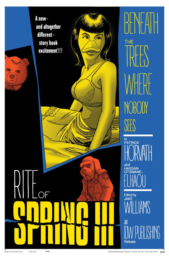 BENEATH THE TREES WHERE NOBODY SEES RITE OF SPRING #3 VAR B FLEECS MOVIE HOMAGE COVER CVR B