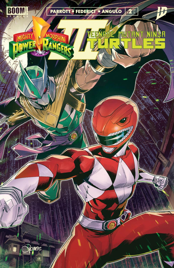 MIGHTY MORPHIN POWER RANGERS TEENAGE MUTANT NINJA TURTLES III #2 A MAIN DRESSED ZONNO CVR A