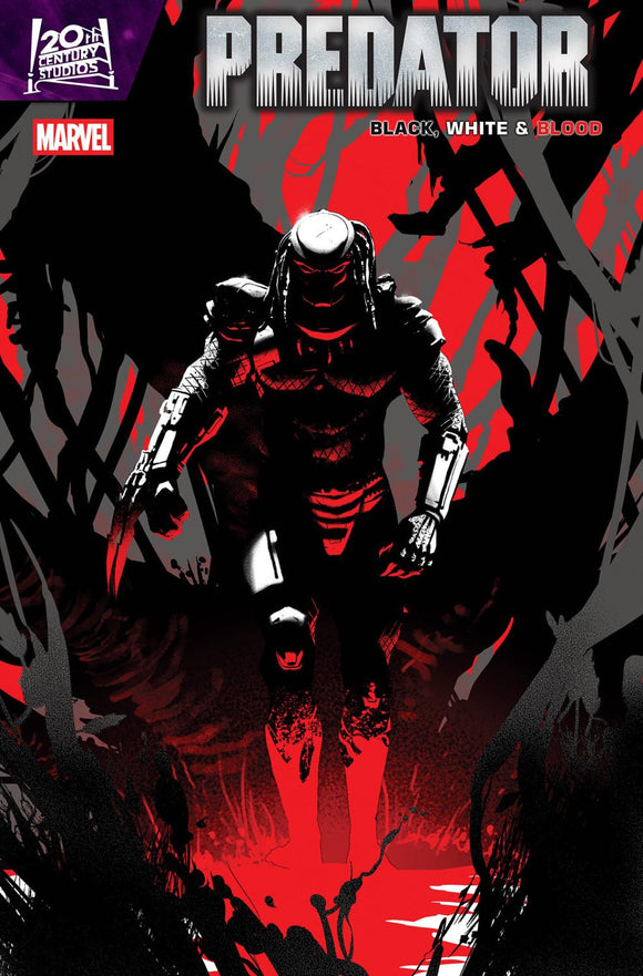 PREDATOR BLACK WHITE AND BLOOD #3 PETE WOODS VAR CVR B