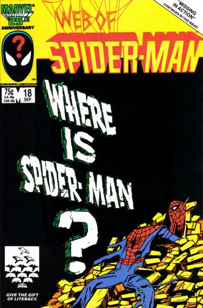 Web of Spider-Man 1985 #18 Direct ed. - back issue - $6.00