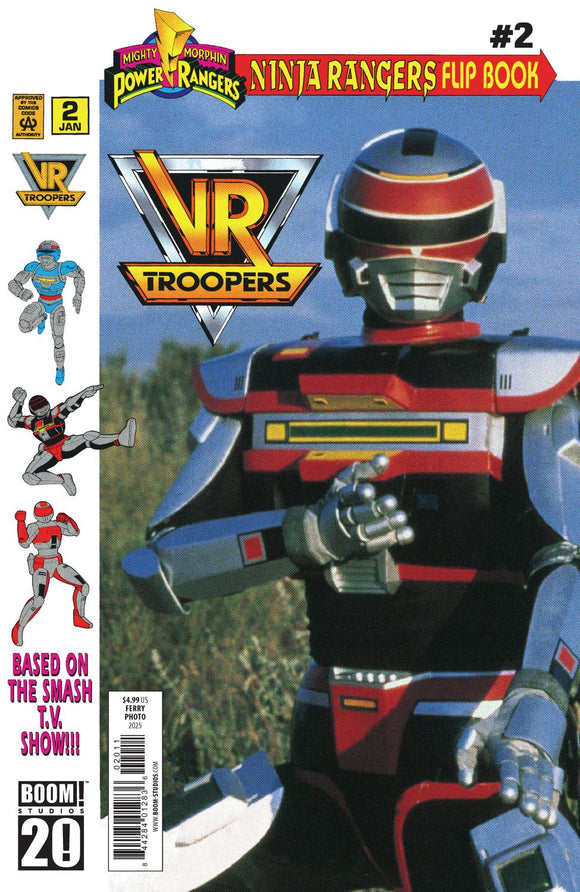 VR TROOPERS POWER RANGERS FLIPBOOK FACSIMILE EDITION #2 A MAIN DRESSED FERRY PHOTO CVR A