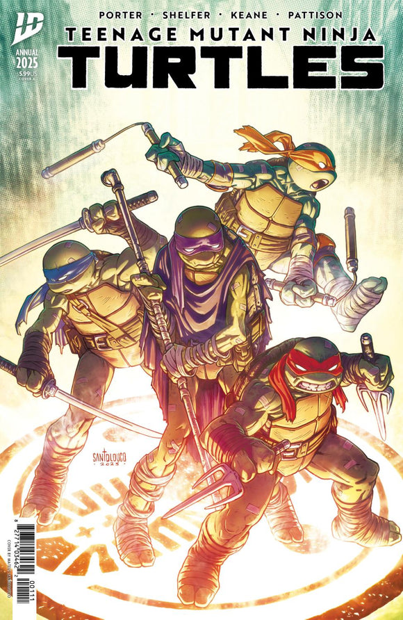 TEENAGE MUTANT NINJA TURTLES ANNUAL 2025 COVER A SANTOLOUCO CVR A