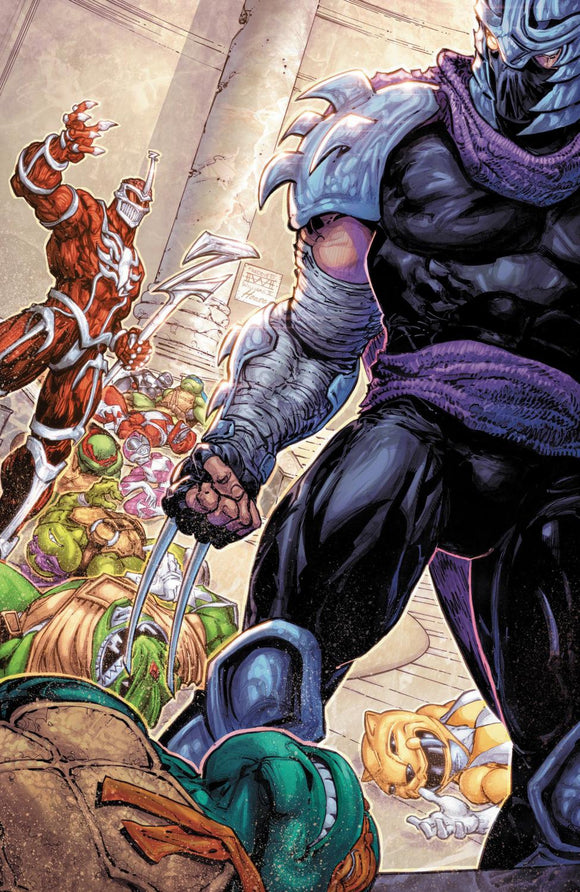 MIGHTY MORPHIN POWER RANGERS TEENAGE MUTANT NINJA TURTLES III #3 K UNLIMITED VAR FULL ART WILLIAMS CVR A