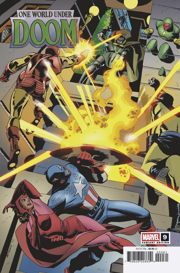 ONE WORLD UNDER DOOM #9 STEVE RUDE VAR CVR H