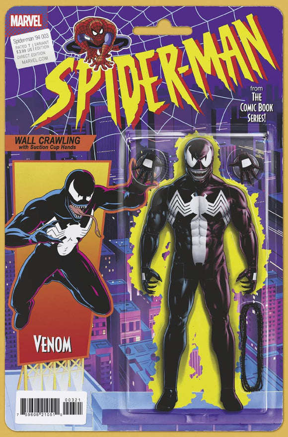 SPIDER-MAN 94 #3 JOHN TYLER CHRISTOPHER ACTION FIGURE VAR CVR B