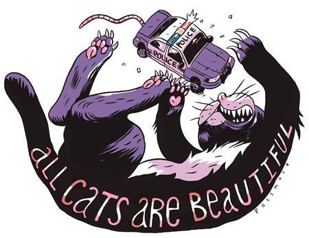 ALL CATS ARE BEAUTIFUL ACAB STICKER