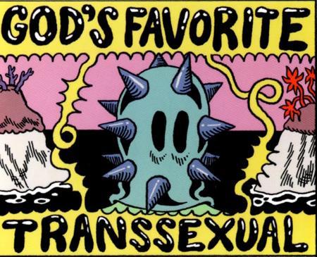 BOY ISLAND GODS FAVORITE TRANSSEXUAL STICKER