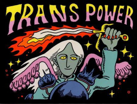 BOY ISLAND TRANS POWER STICKER