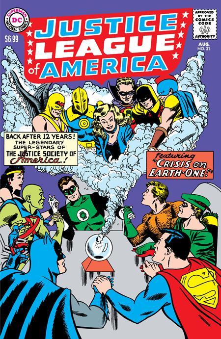 JUSTICE LEAGUE OF AMERICA #21 FACSIMILE EDITION CVR B MIKE SEKOWSKY FOIL VAR