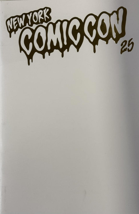 NYCC 2025 Retailer Day Gold Foil Blank Var Sketch comic con art book zine