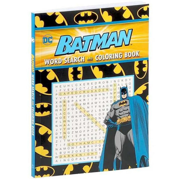 Batman Word Search and Coloring Book