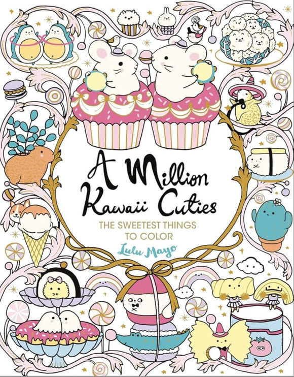 A Million Kawaii Cuties Coloring Book