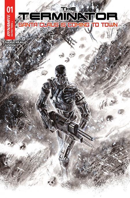 TERMINATOR SANTA CLAUS IS COMING TO TOWN #1 (ONE SHOT) CVR J INC 1:5 FRANCESCO BIAGINI LINE ART FOC BONUS VAR
