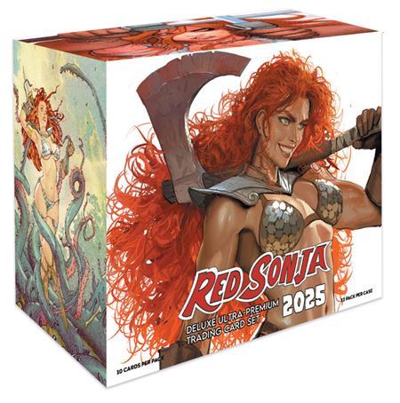 RED SONJA 2025 DELUXE ULTRA-PREMIUM TRADING CARD SET DISPLAY CASE