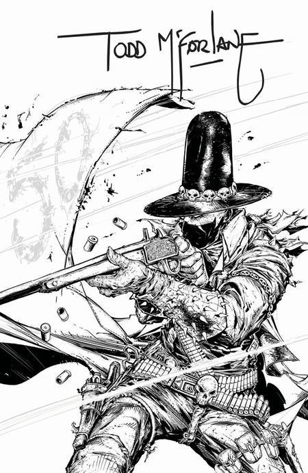 GUNSLINGER SPAWN #50 CVR G INC 1:250 TODD MCFARLANE SIGNED INK VAR