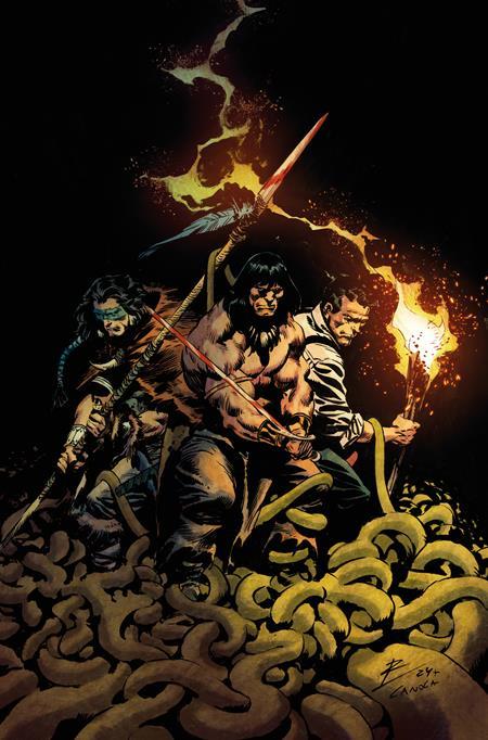 CONAN THE BARBARIAN SCOURGE OF THE SERPENT #4 CVR D ROBERTO DE LA TORRE VIRGIN VAR OF 4