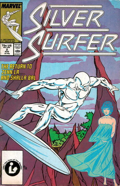 Silver Surfer 1987 #2 Direct ed. - back issue - $4.00