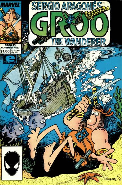 Sergio Aragonés Groo the Wanderer 1985 #33 Direct ed. - back issue - $3.00