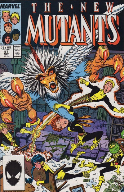 The New Mutants 1983 #57 Direct ed. - back issue - $5.00