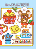 KITCHEN KAWAII COLORING POSTCARD BOOK