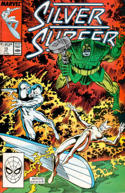 Silver Surfer 1987 #13 Direct ed. - back issue - $4.00