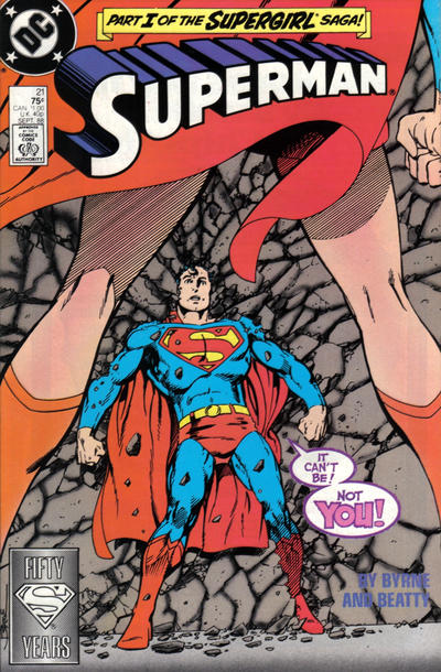 Superman 1987 #21 Direct ed. - back issue - $4.00