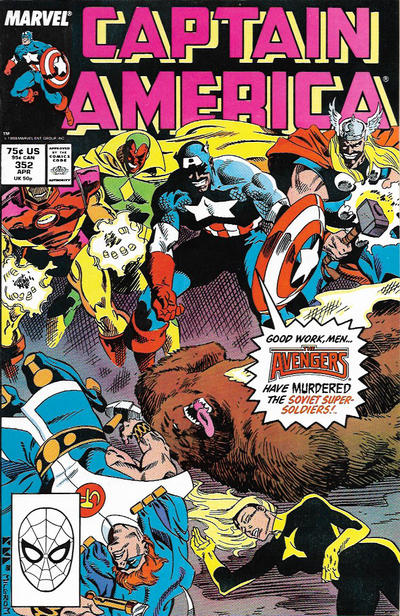 Captain America 1968 #352 Direct ed. - back issue - $4.00