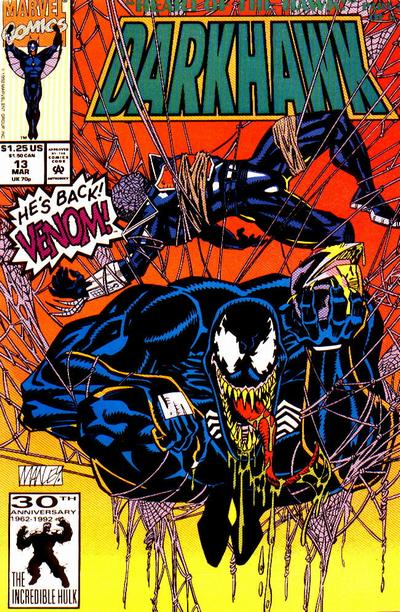 Darkhawk 1991 #13 Direct ed. - back issue - $6.00