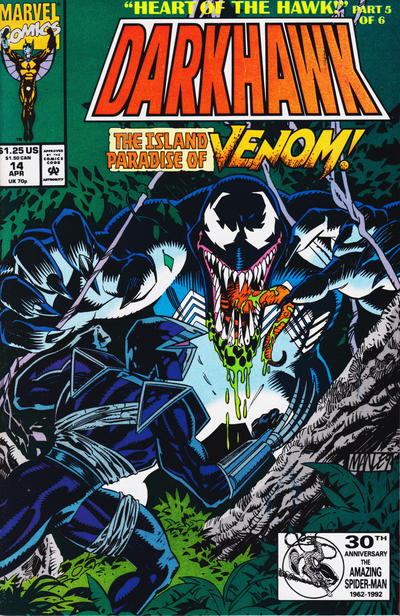 Darkhawk 1991 #14 Direct ed. - back issue - $4.00