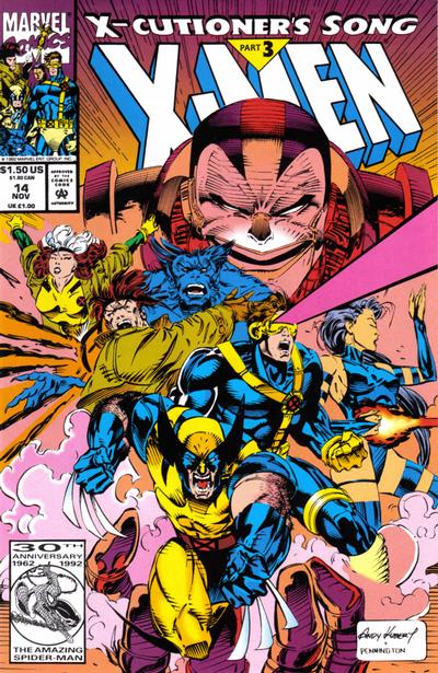 X-Men 1991 #14 Direct ed. - back issue - $2.00