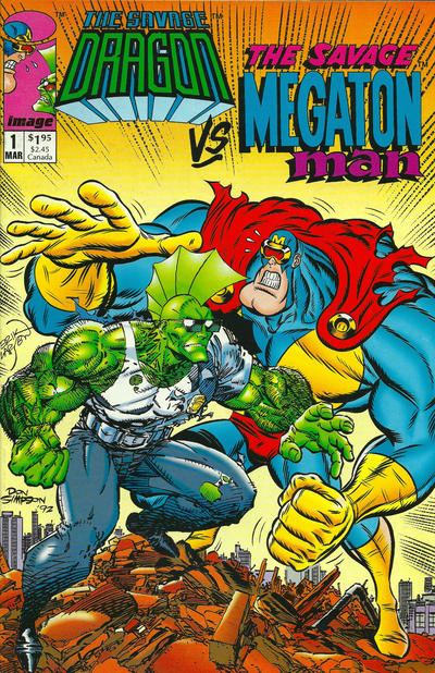 Savage Dragon vs. Savage Megaton Man 1993 #1 - back issue - $4.00