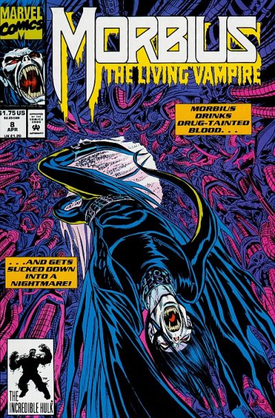 Morbius: The Living Vampire 1992 #8 Direct ed. - back issue - $4.00