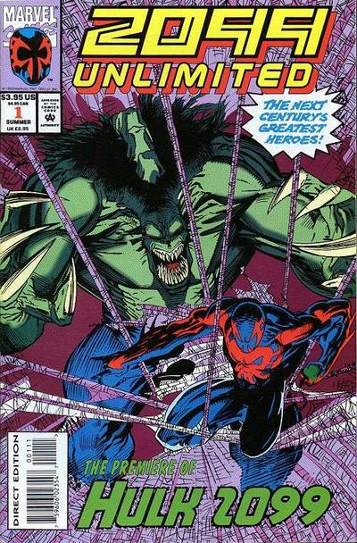 2099 Unlimited 1993 #1 Direct Edition - back issue - $5.00