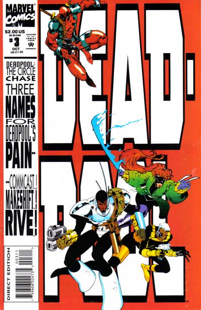 Deadpool: The Circle Chase 1993 #3 Direct Edition - back issue - $7.00