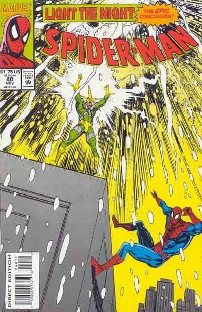 Spider-Man 1990 #40 Direct Edition - back issue - $4.00