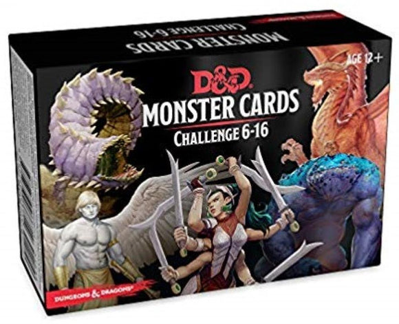 Dungeons and Dragons RPG: Monster Cards - Challenge 6-16 Deck 125 cards