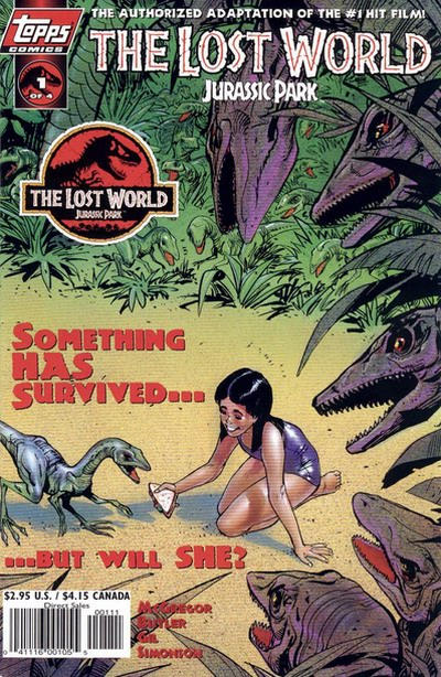 The Lost World: Jurassic Park 1997 #1 Art Cover - back issue - $4.00