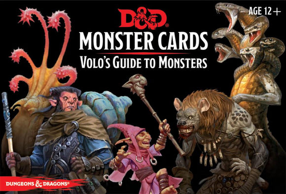 Dungeons and Dragons RPG: Monster Cards - Volo`s Guide to Monsters 81 cards