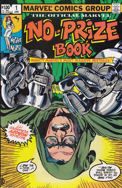 The Marvel No-Prize Book 1983 #1 - back issue - $8.00