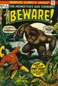 Beware 1973 #1 - CGC 9.4 - $175.00